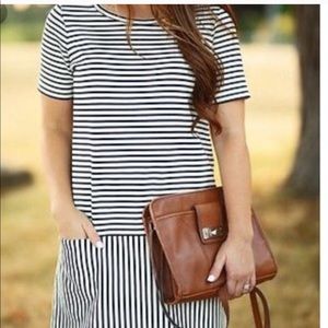 Madewell Striped Dress with two front pockets